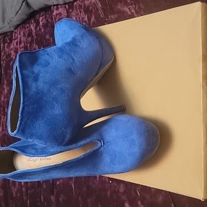 Blue booties